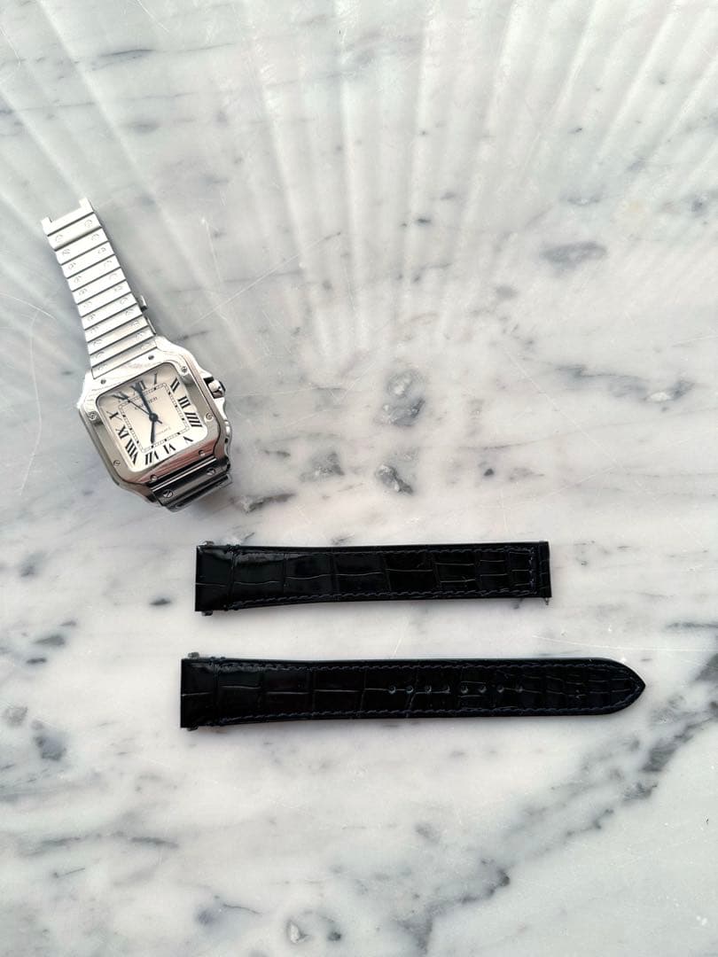 カルティエサントス（MM）用　時計ベルト　純正