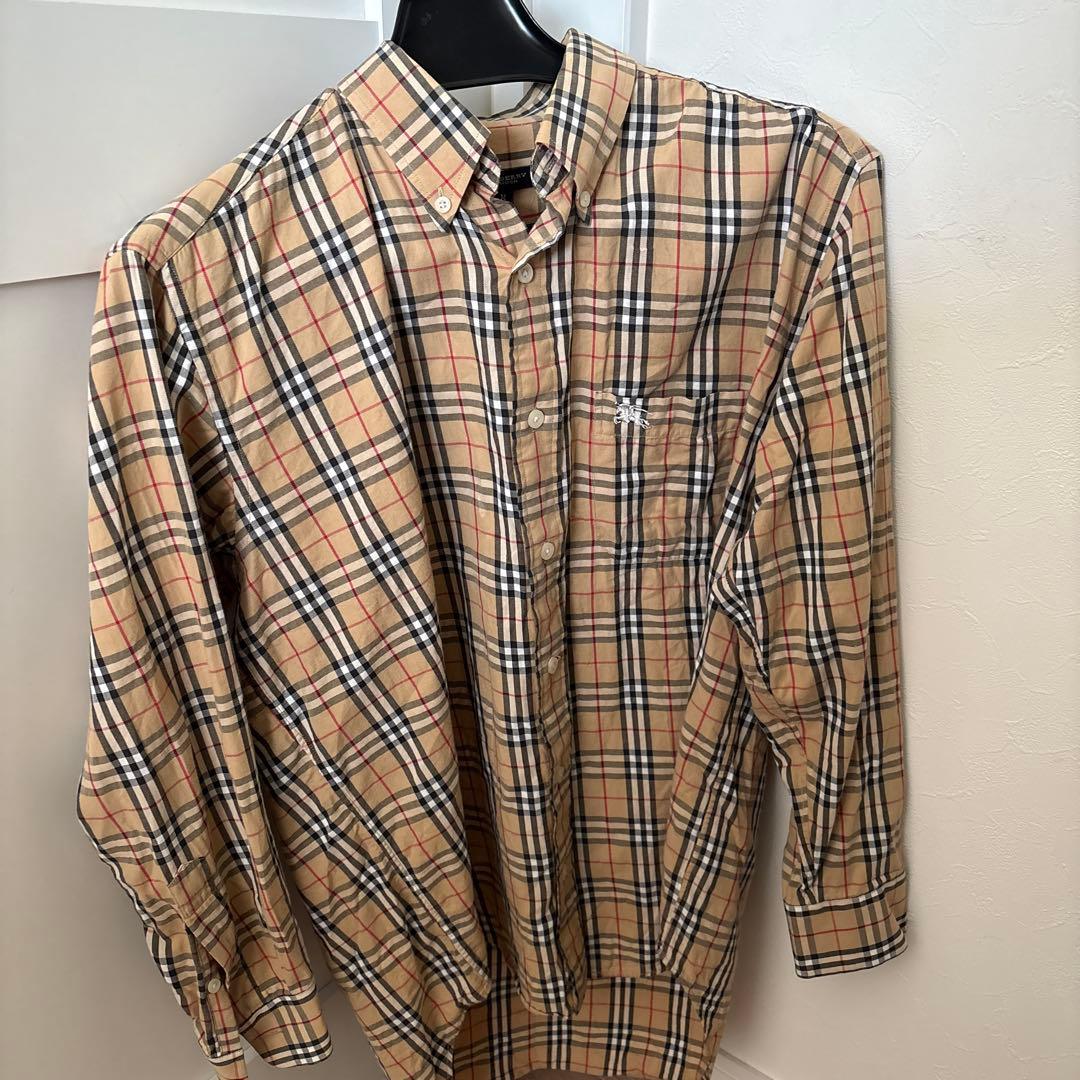 BURBERRY チェック柄 長袖シャツ M