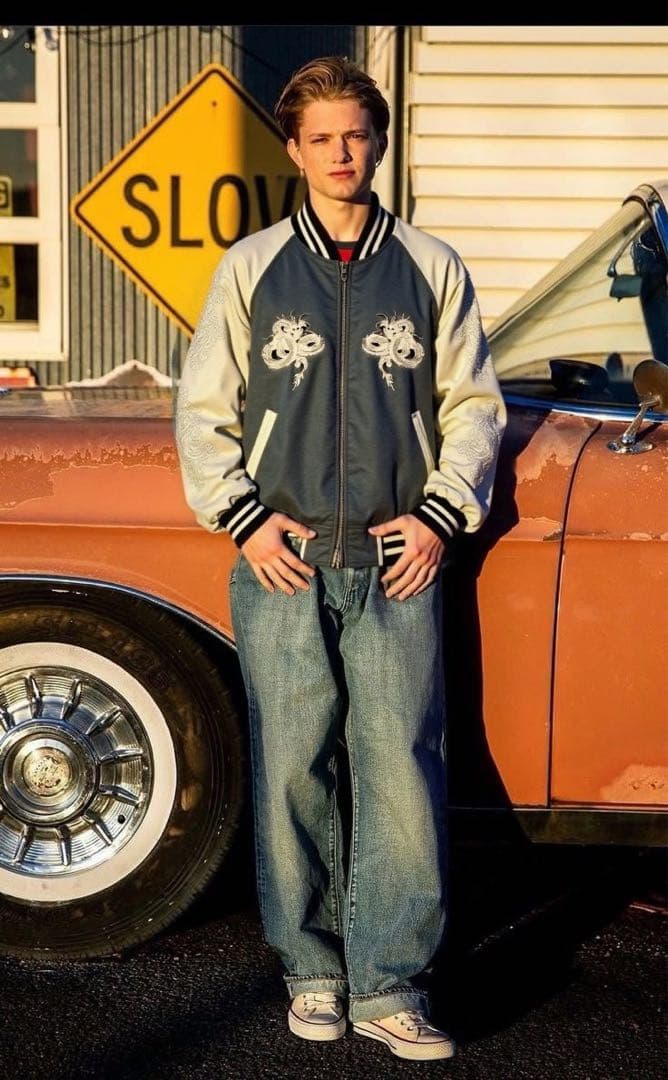 は*す様 【希少】当時物 90s JUNGLE STORM スカジャン vint