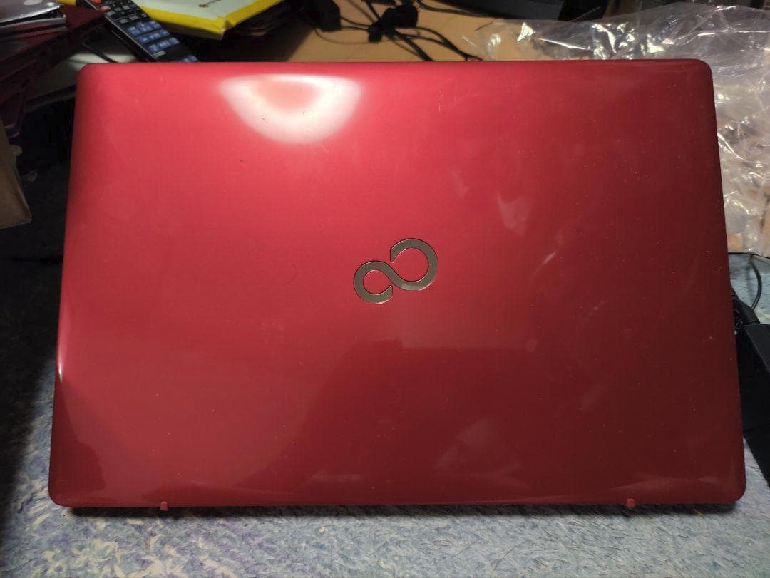 値下 富士通 Lifibook AH42/A3 赤 ノート パソコン ジャンク扱