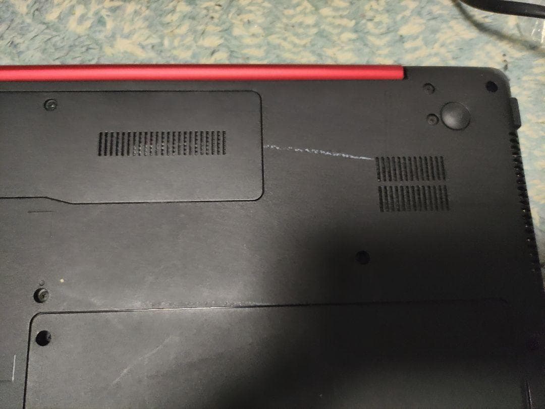 値下 富士通 Lifibook AH42/A3 赤 ノート パソコン ジャンク扱