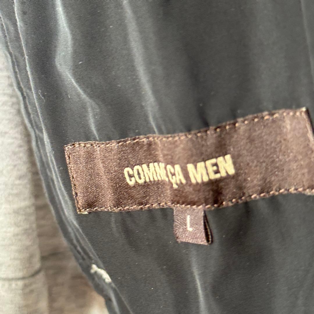 COMME CA MENコンパクト ポンチ ライダース メンズ ジャケット L