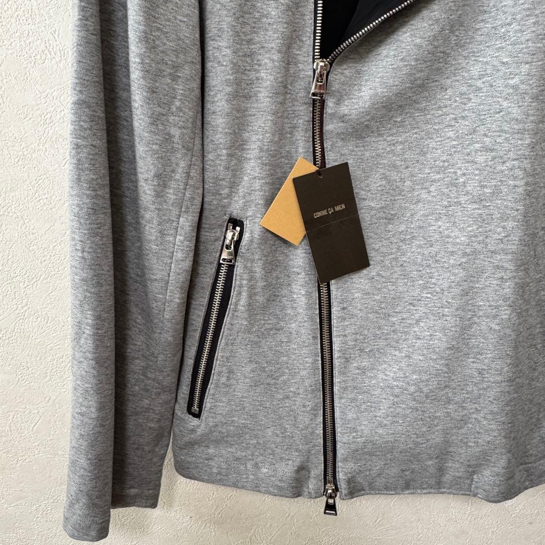 COMME CA MENコンパクト ポンチ ライダース メンズ ジャケット L