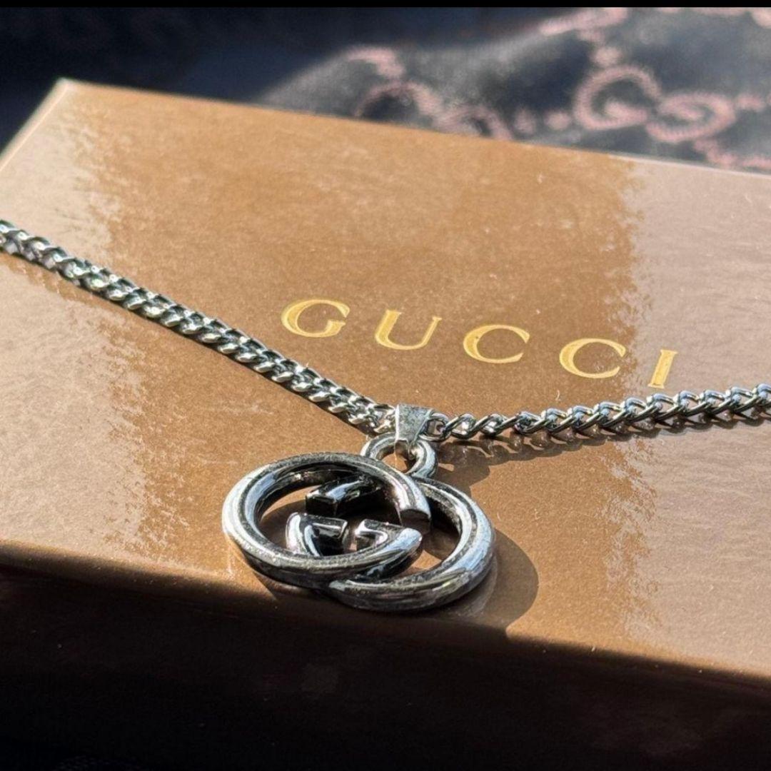 GUCCI グッチ インターロッキング チャーム&ネックレス
