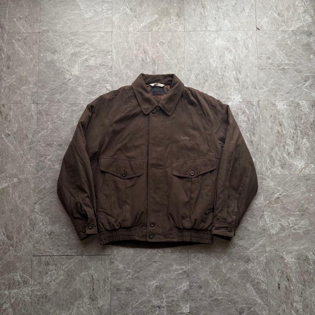 Troy Bros 短丈　スエード調　スウィングトップ　ハリントン　中綿入り