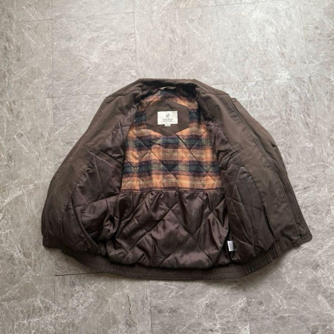 Troy Bros 短丈　スエード調　スウィングトップ　ハリントン　中綿入り