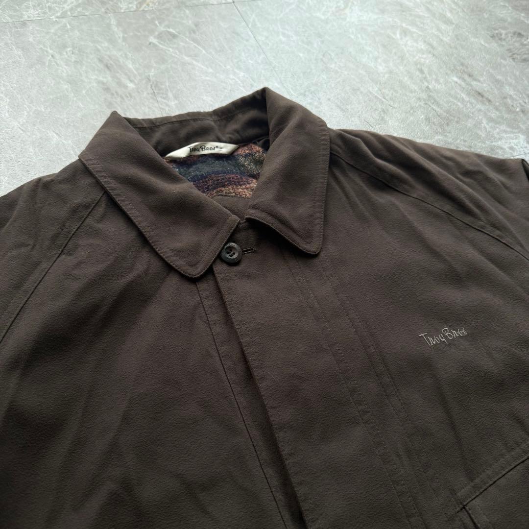 Troy Bros 短丈　スエード調　スウィングトップ　ハリントン　中綿入り