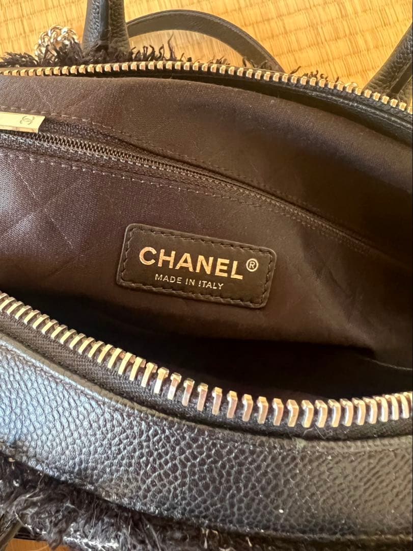 CHANEL ボストンバック　シャネル　ツイード
