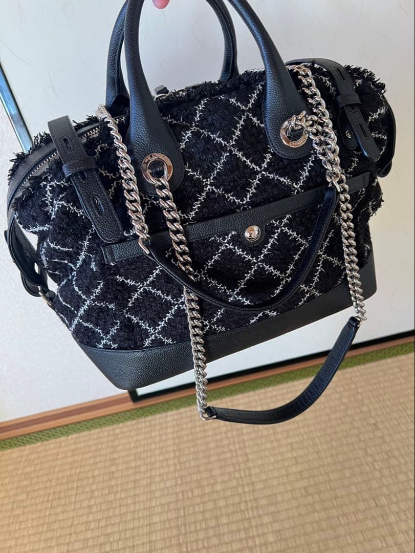 CHANEL ボストンバック　シャネル　ツイード