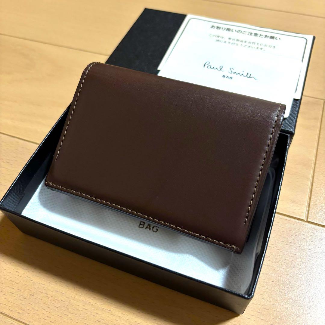 Paul Smith 名刺入れ　オールドレザー2 新品未使用品　ブラウン　完売品