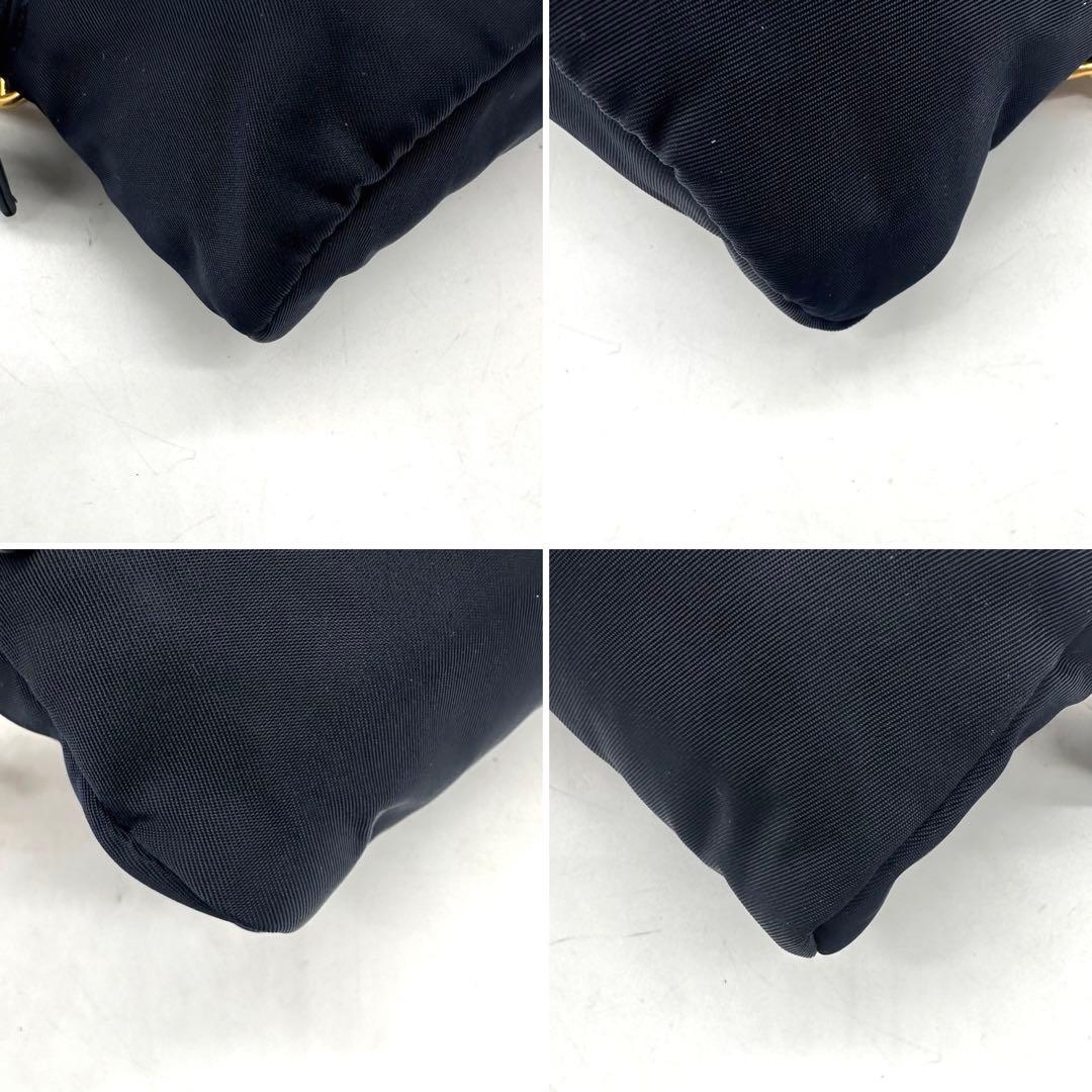 ✨極美品・ギャランティ付✨プラダ チェーンウエストバッグ 三角ロゴ ナイロン