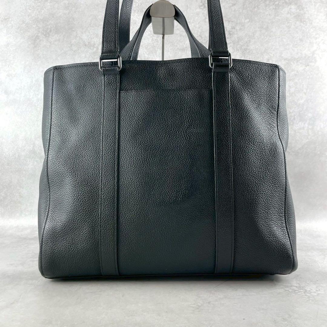 COACH コーチ　トートバッグ　ダブルハンドル　ハドソン　ブラック　レザー