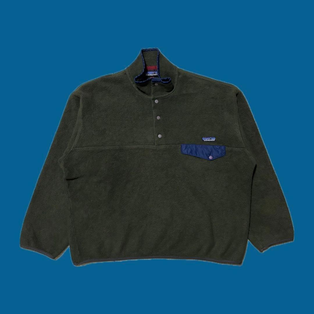 希少 美品 L パタゴニア Patagonia スナップT シンチラ フリース