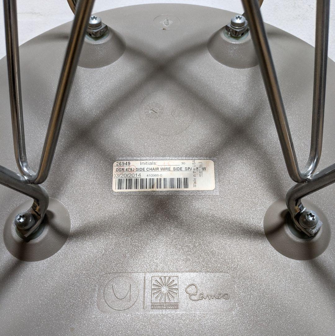 極美品 正規品 ハーマンミラー イームズ シェル サイド チェア DSR ココア