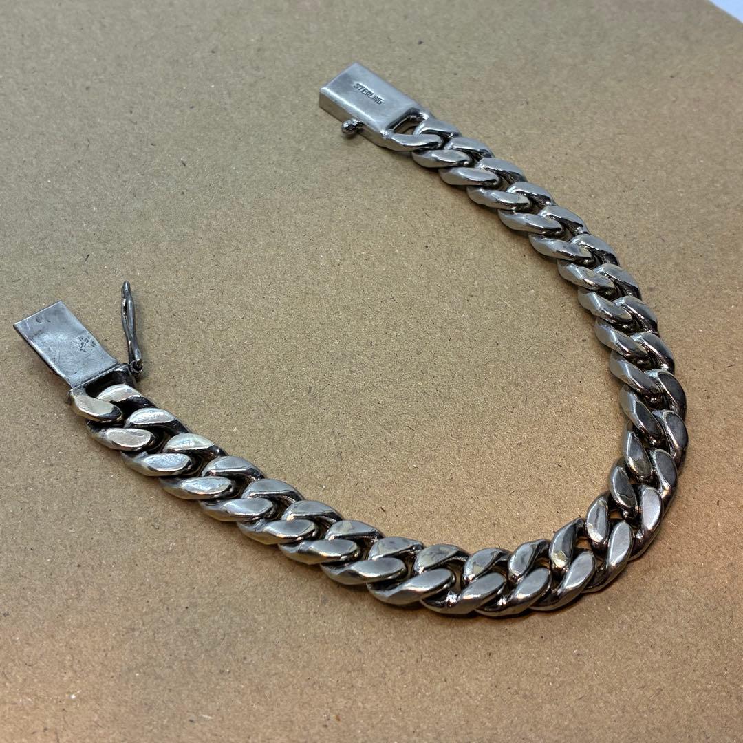 ブレスレット　極太　喜平　素材不明