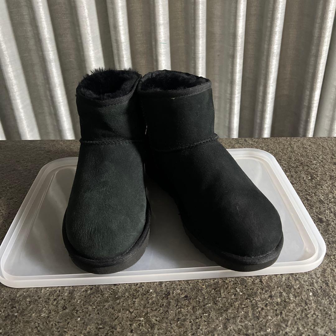 UGG ブラック ムートンブーツ 8 25cm
