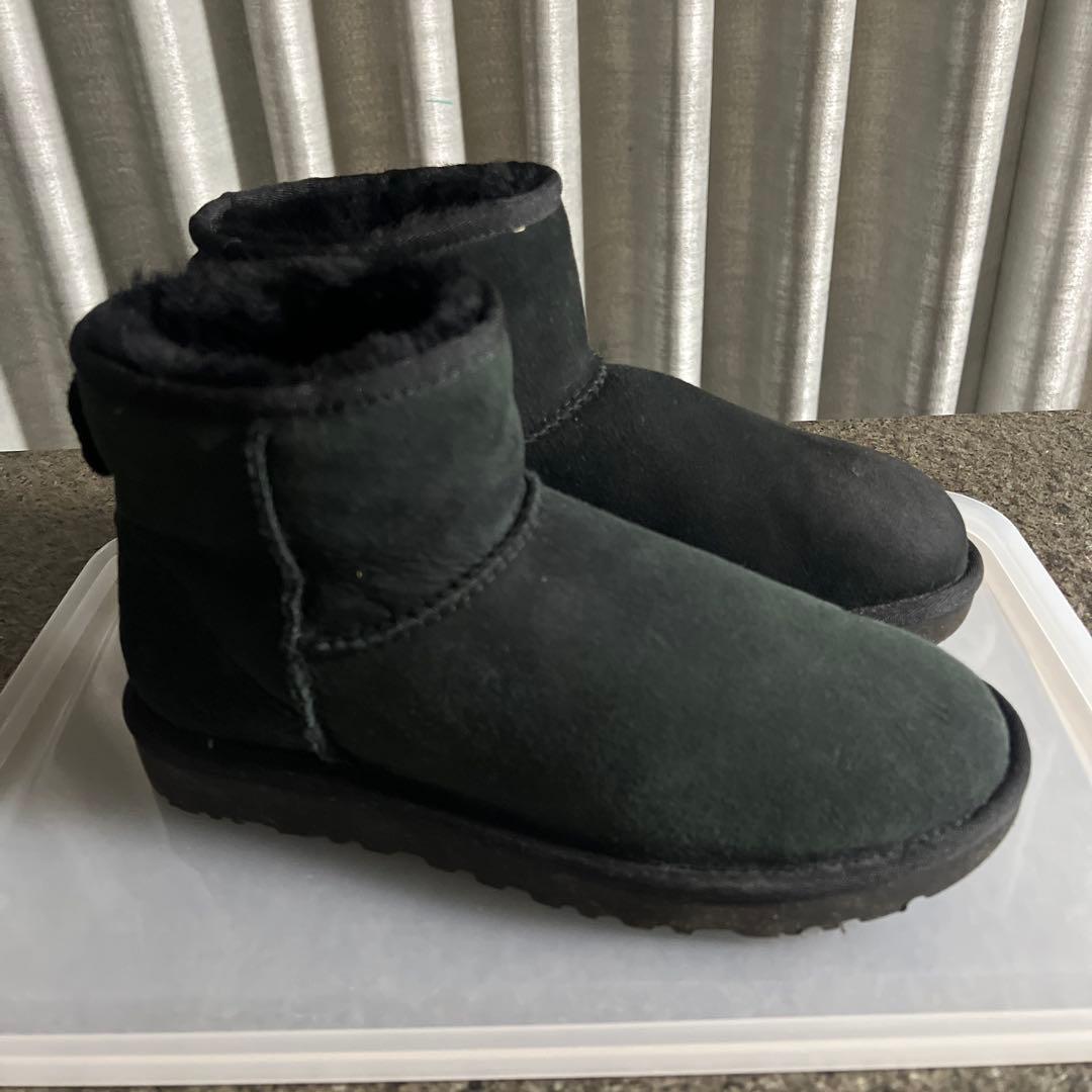 UGG ブラック ムートンブーツ 8 25cm