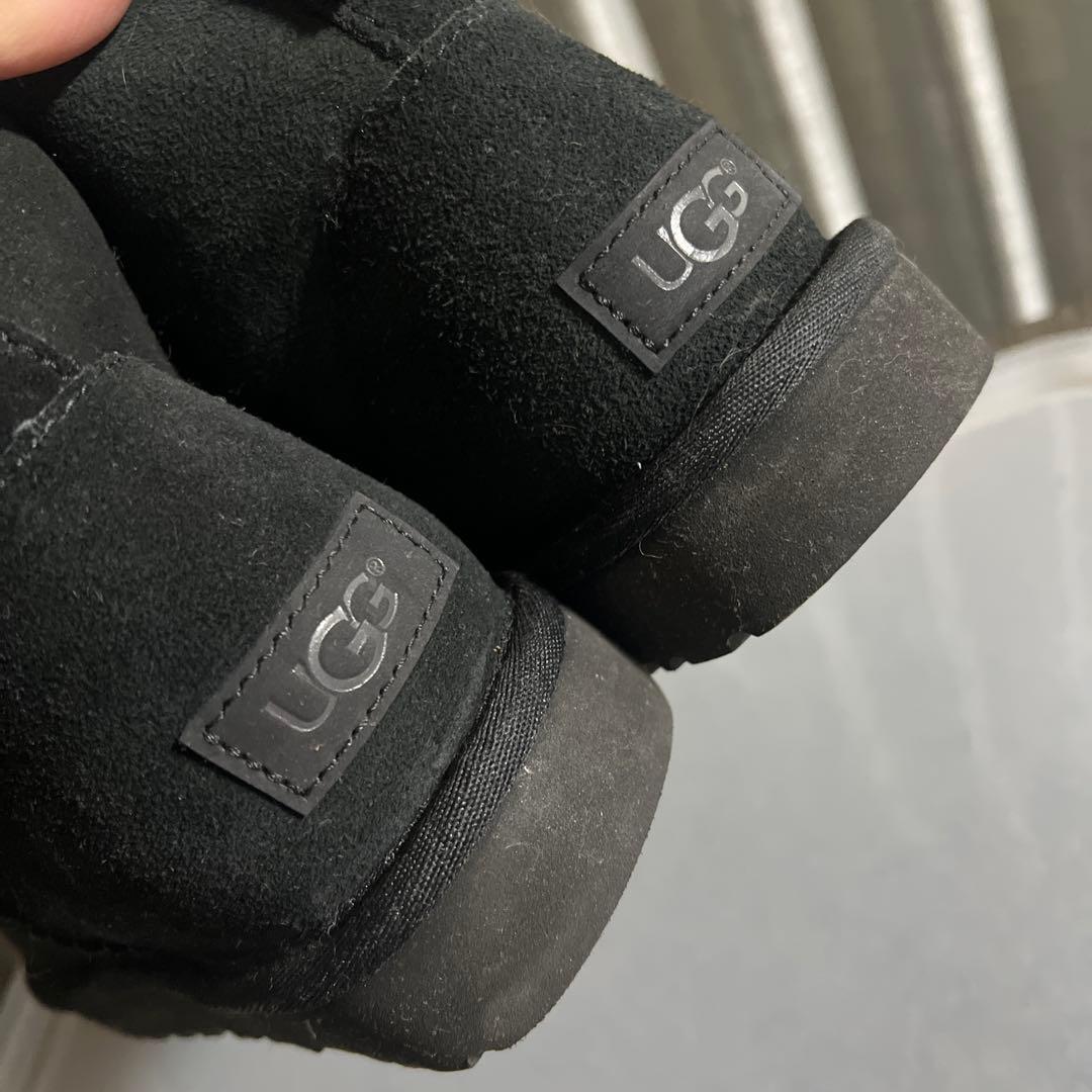 UGG ブラック ムートンブーツ 8 25cm