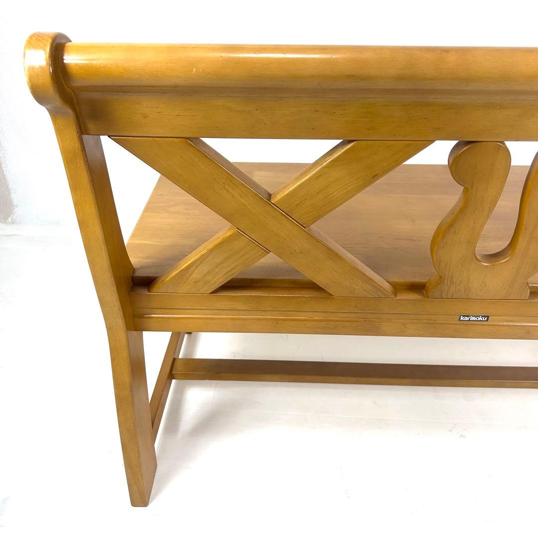 送料込み✨カリモク ルスティック RUSTIC ベンチチェア　ダイニングチェア