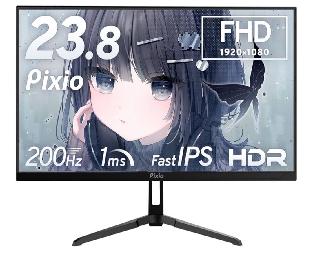 Pixio ゲーミングモニター 200hz ブラック