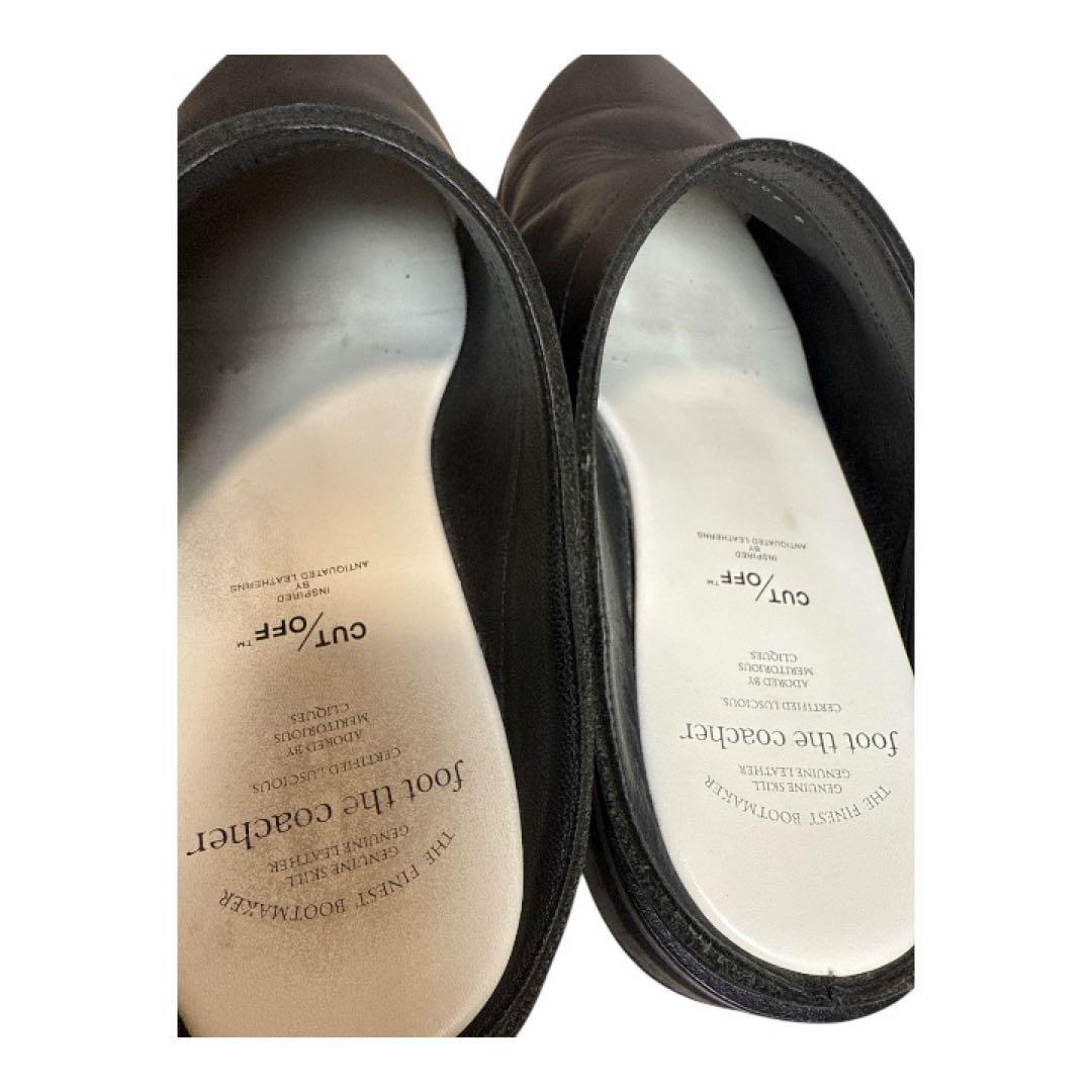foot the coacher サイズ8 レザー サボ ブラック