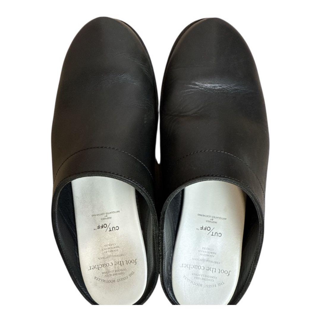 foot the coacher サイズ8 レザー サボ ブラック