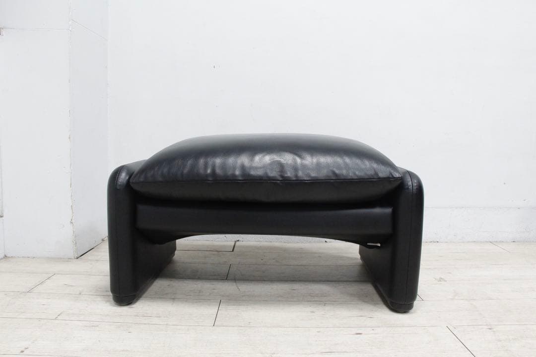 【展示極美品】 Cassina カッシーナ 675マラルンガ オットマン 本革