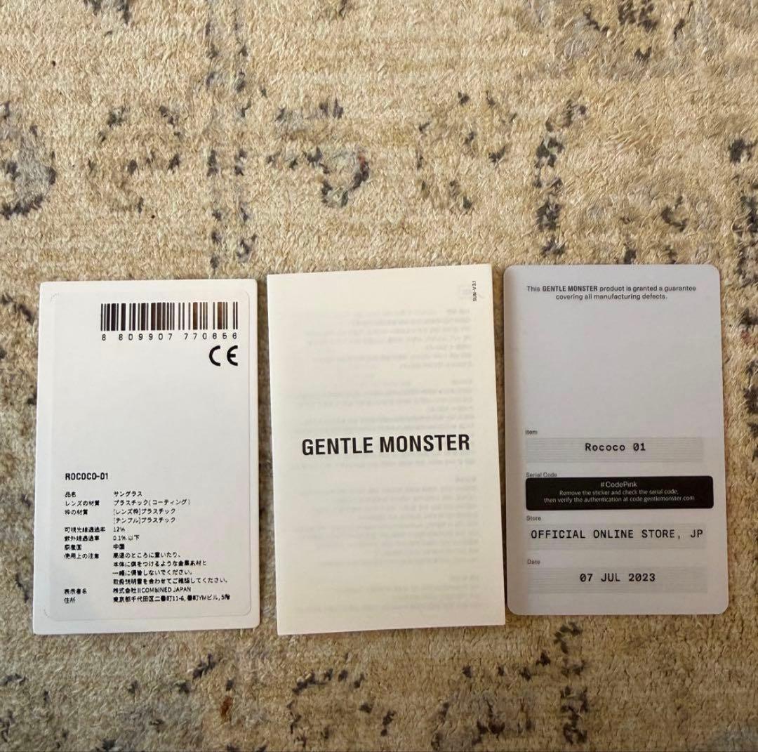 GENTLE MONSTER Rococo 01 ブラック 【きい】