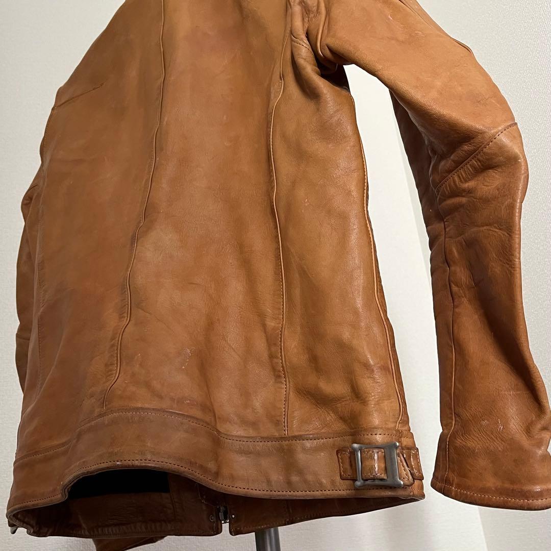 【希少❗️良品】 SANDINISTA ブラウン レザージャケット L