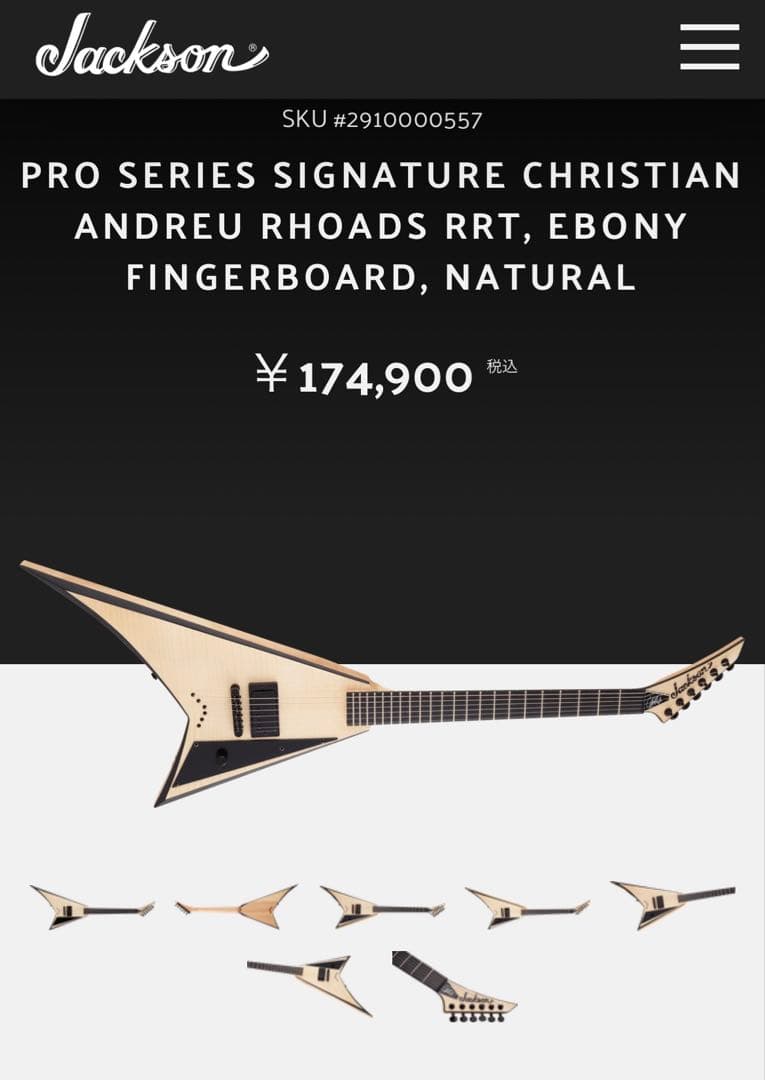 お正月値下げ　Jackson Series Christian Andreu