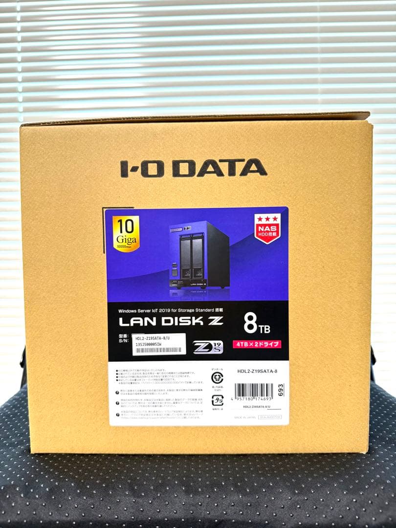 新品・未使用 IODATA NAS 8TB Z19S