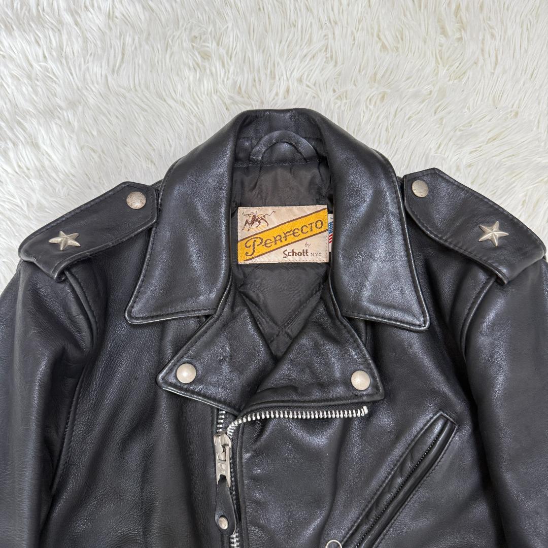 ナツ様✨米国製 schott ダブルライダースジャケット 613 ワンスター
