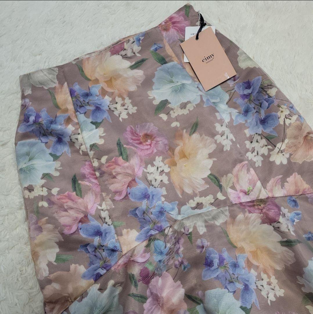 新品 エイミーイストワール Jamie flower コンビマーメイドスカート