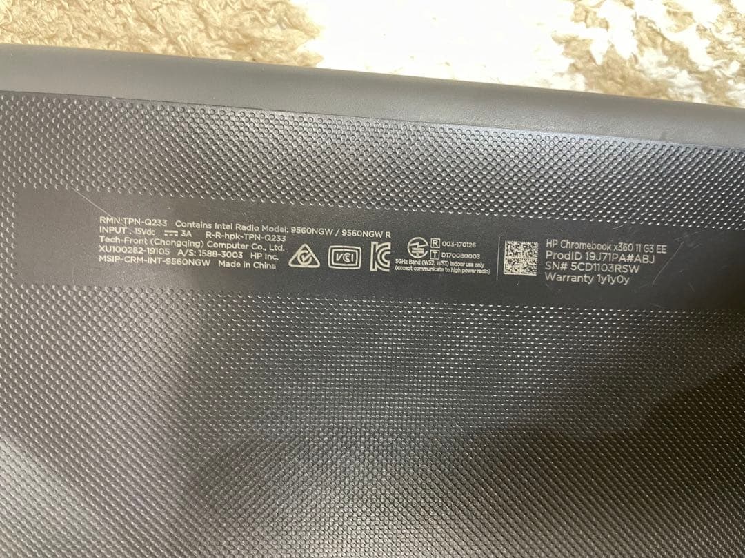 【年始特価】HP Chromebook 充電器　セット