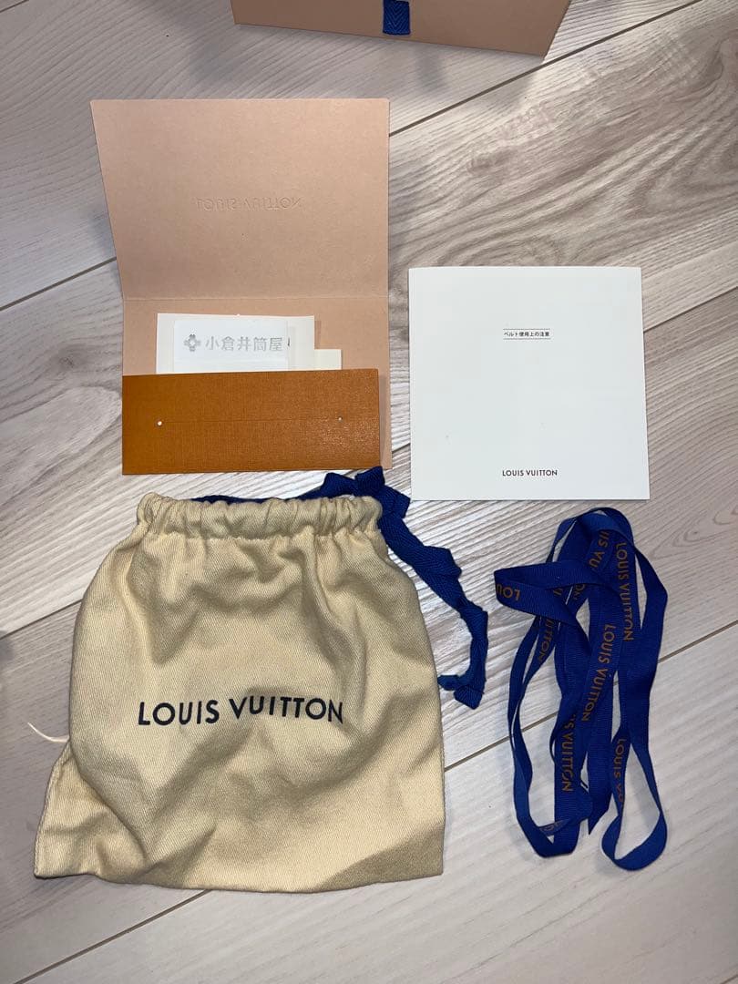 LOUIS VUITTON レザーベルト ブラウン/ブラック