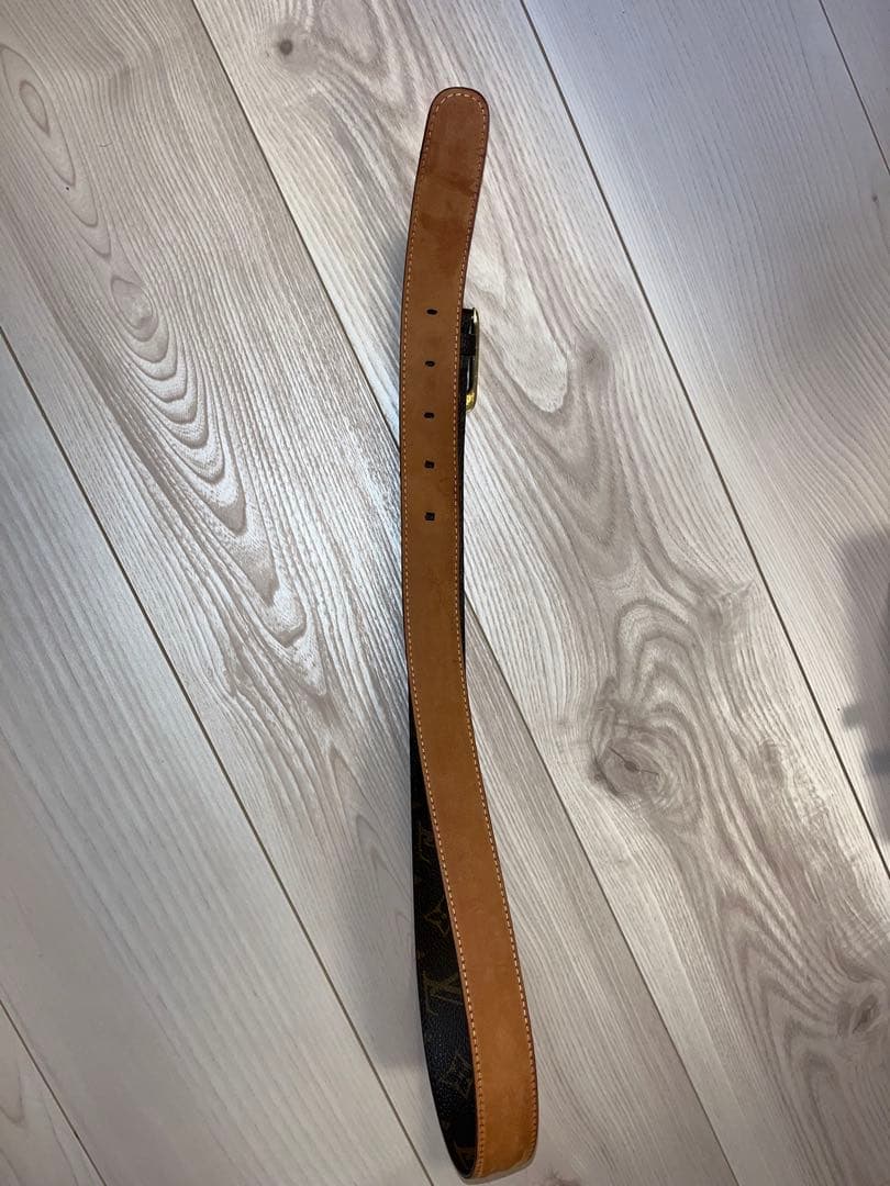 LOUIS VUITTON レザーベルト ブラウン/ブラック