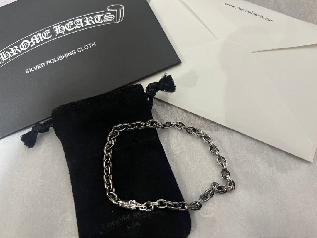 Chrome Hearts ペーパーチェーンブレスレット8インチ