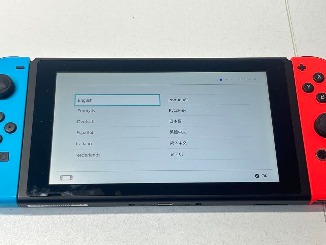 現状品 Nintendo Switch ネオンブルー ネオンレッド