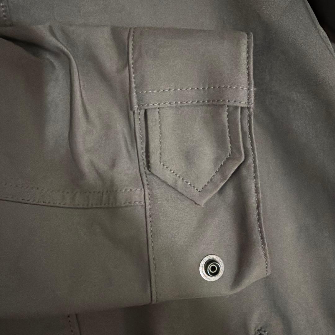 THE RERACS ザ リラクス グレー ショート モッズコート カーキ