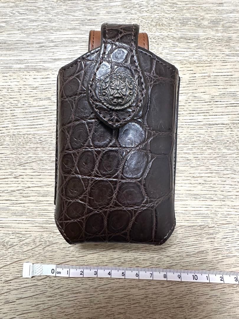 FUNNY ファニー モバイルケース クロコダイル　ブラウン　本革