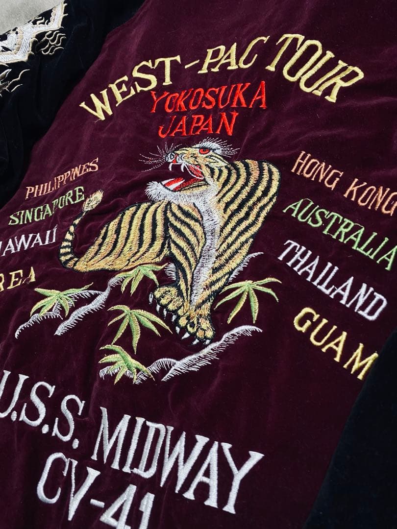 別珍 TEN CARAT USA 虎龍鷲 日本限定 スカジャン vintage