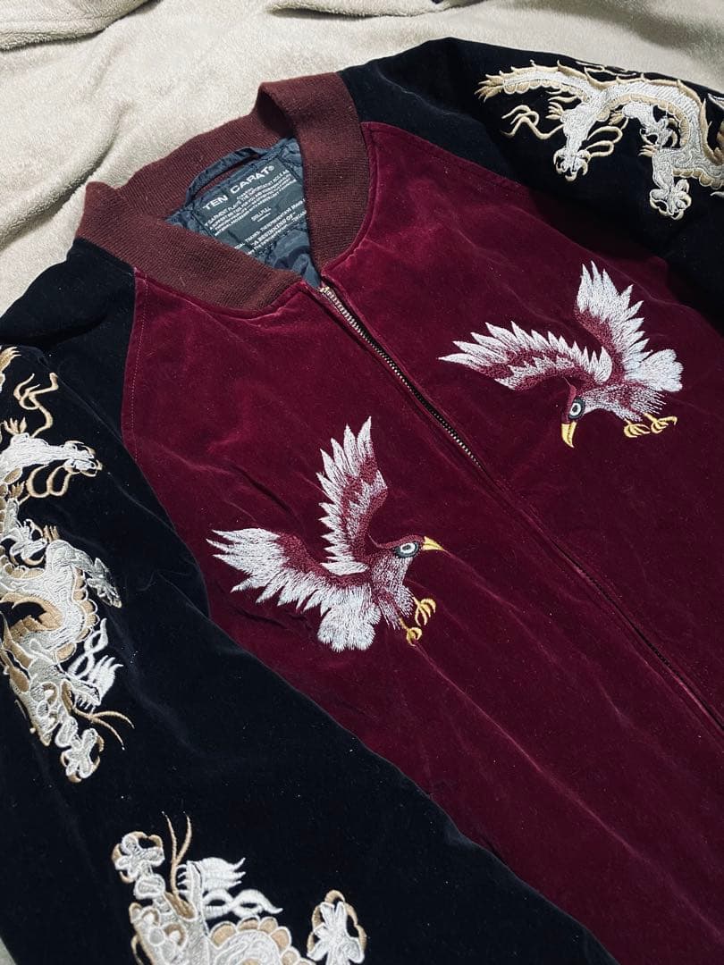 別珍 TEN CARAT USA 虎龍鷲 日本限定 スカジャン vintage