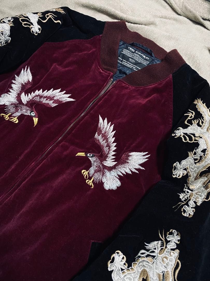 別珍 TEN CARAT USA 虎龍鷲 日本限定 スカジャン vintage