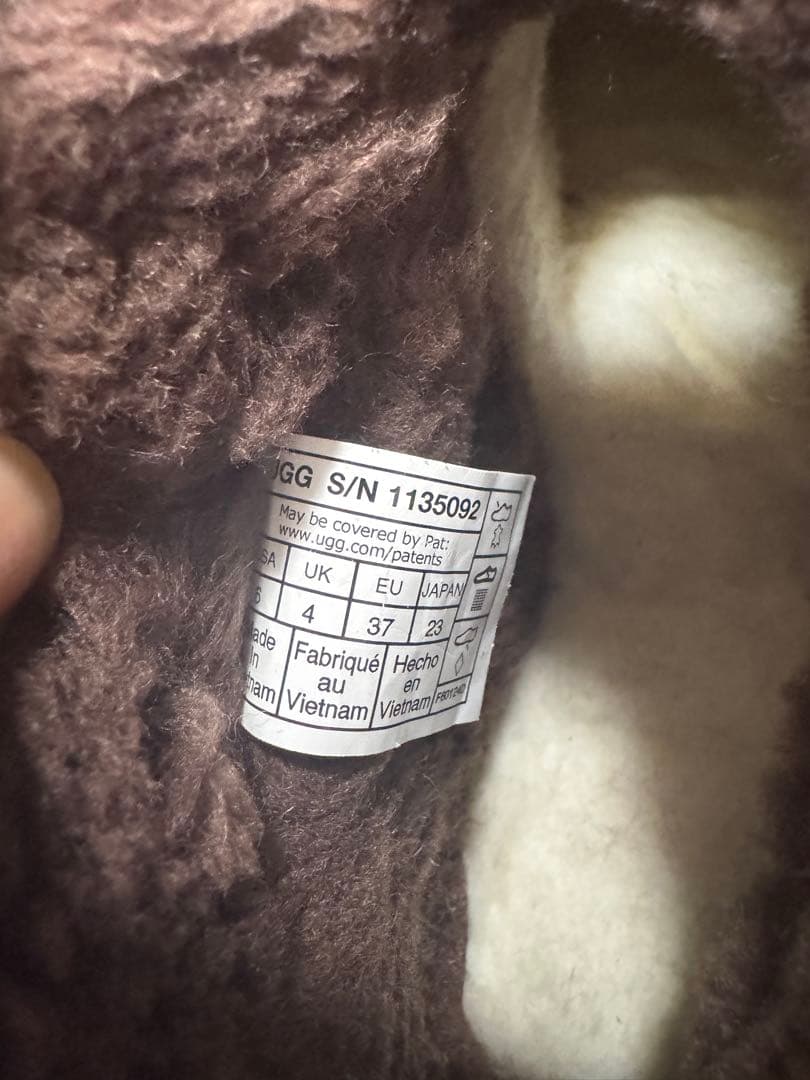 UGG 厚底 ショートブーツ ブラウン 23cm