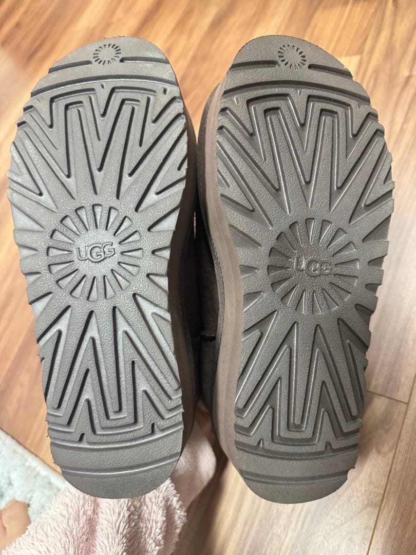 UGG 厚底 ショートブーツ ブラウン 23cm