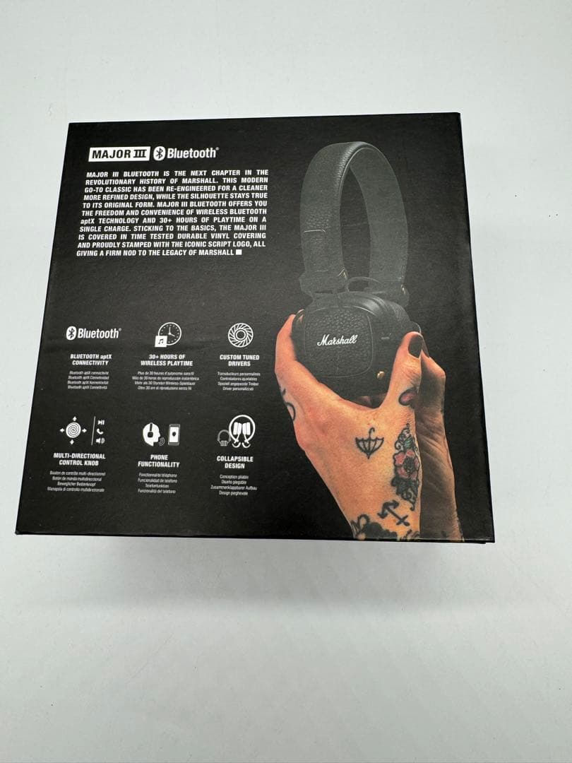 【未開封品】Marshall MAJOR III BLUETOOTH ブラック