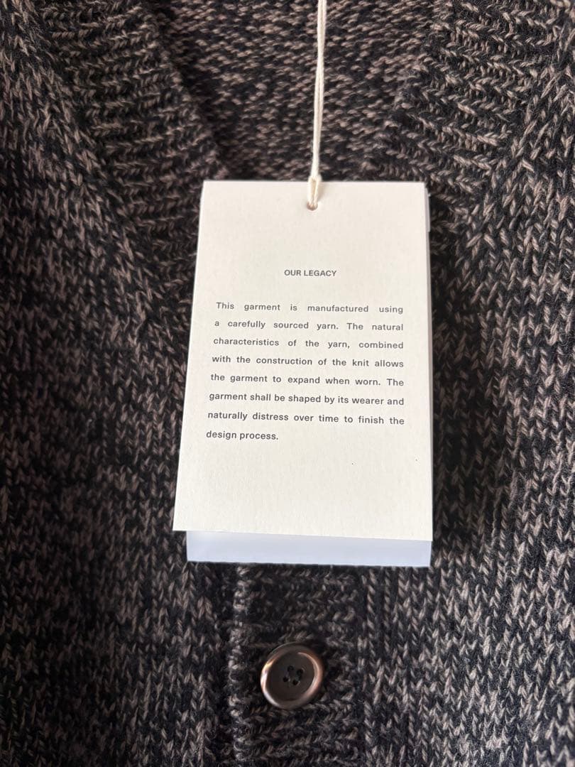 【本日17時まで限定値下げ美品】ourlegacy 25AW ニットカーディガン