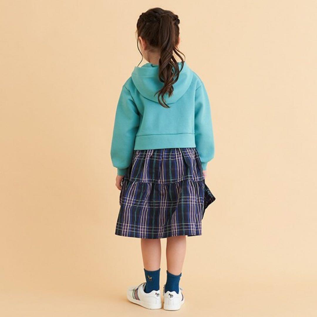 Paul Smith JUNIOR チェックスカートドッキングワンピース　130