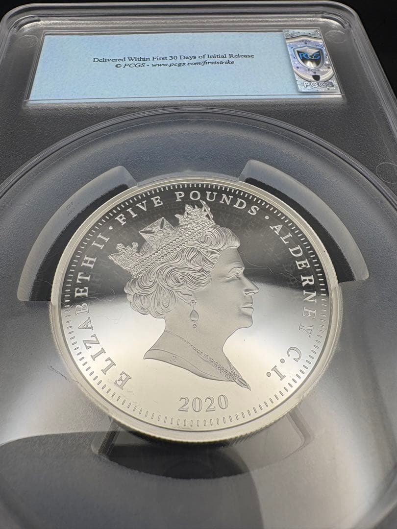 2020 スリーグレイセス 5ポンドプルーフ銀貨 オルダニー