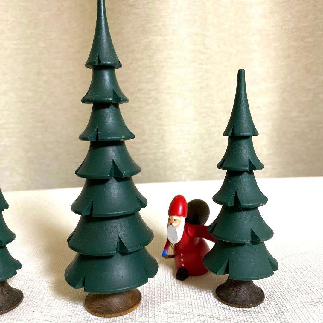 ドイツ製　エルツ　もみの木　ツリー　木製　4本セット
